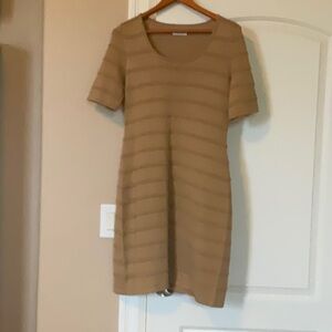 Calvin Klein tan medium dress